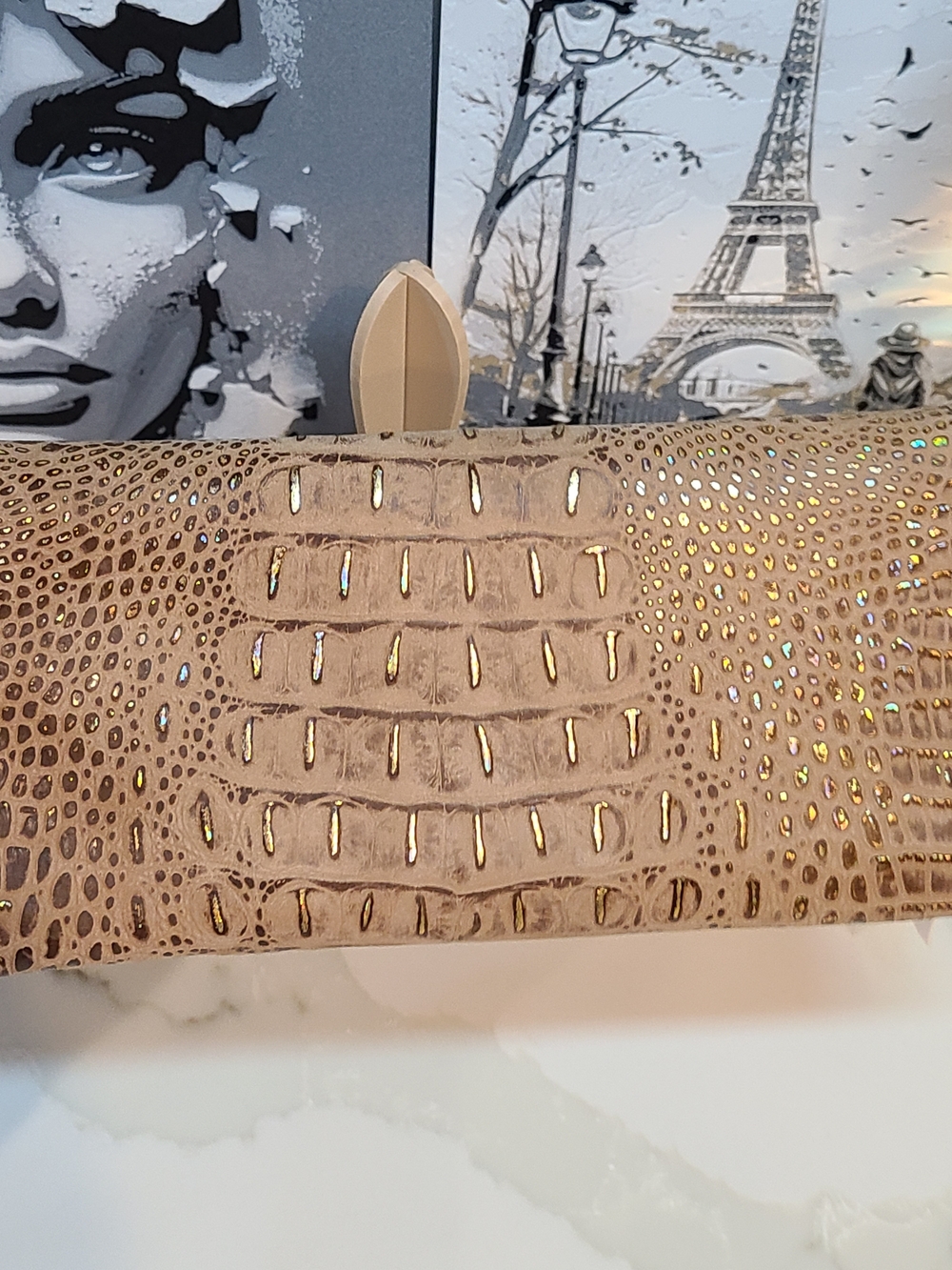 Brahmin NWT Veronica Gold Mini Melbourne Wallet Trifold - Picture 6 of 15